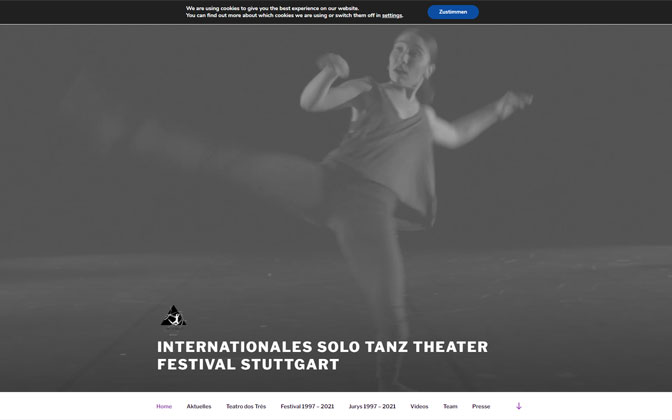 Webdesign für Tanz